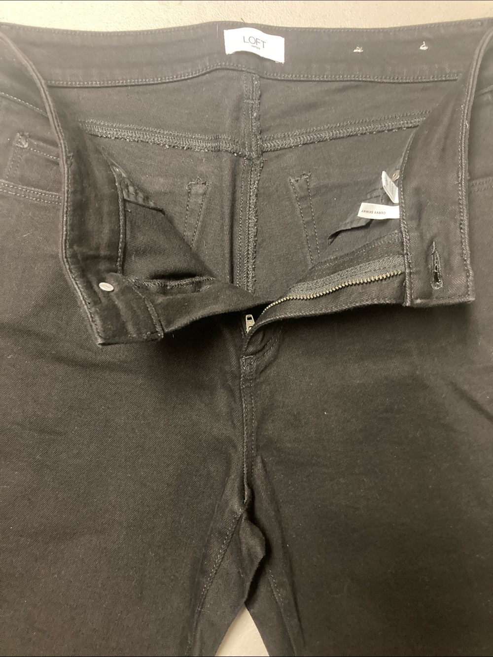 LOFT Black Skinny Stretch Jeans